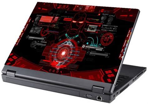 Gallery 83 iron man Vinyl Laptop Skin ( 15” x 10”) Vinyl Laptop Decal ...
