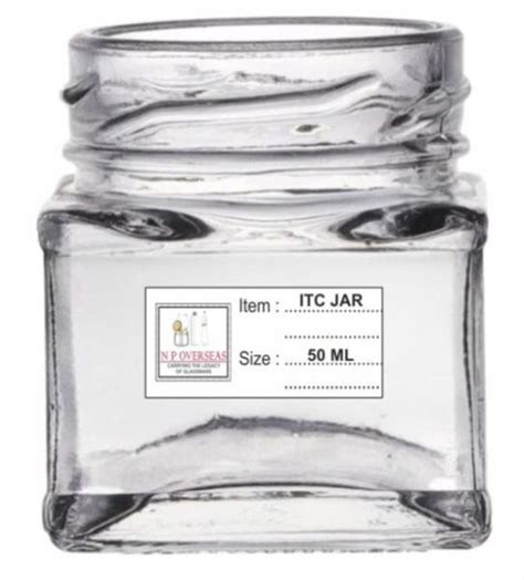50 Ml Sq ITC Glass Jar Manufacturer, Supplier from Agra