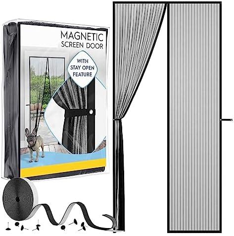 LifeKrafts Polyester Magnetic Mosquito Net for Door | Mosquito Curtain ...
