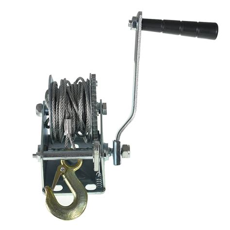 Buy ALL-CARB 800lbs Hand Crank Winch with Hook Boat Trailer Winch with ...