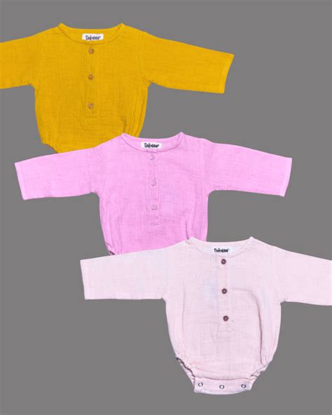 Organic Cotton Full Sleeve Onesie - Combo of 3 – Tokabear