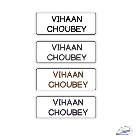 Iron On Labels (Rectangular) - Only Your Name – Popup Kids