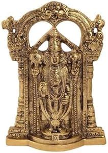 Buy Fashion Bizz Gold Plated Tirupati/Thirupathi Balaji Idol Handicraft ...