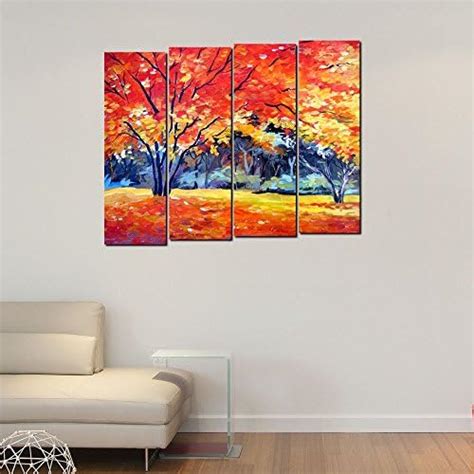 999STORE Multiple Frames Abstract Tree Art Panels Like Painting - 4 ...
