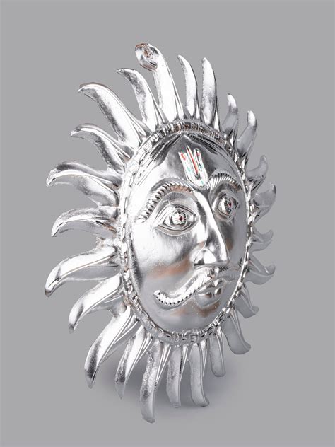 Handcrafted Zinc Hanging Sun Face Statue | Shop Now