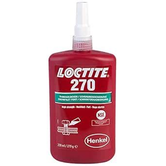 LOCTITE® 270 |250ml | Threadlocker |high-strength |seals bolts, nuts ...