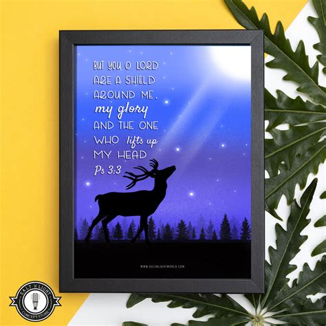 Ps 3:3 Lifter of my Head | A5 Art Frame — Salt 'n' Light