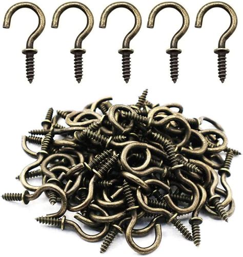 IDEALSV Small Bronze Screw-in Ceiling Hooks for Hanging India | Ubuy