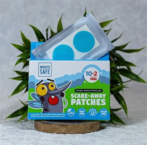 Moskito Safe Scare Away Natural Mosquito Repellent Patches (10+2) Patc ...