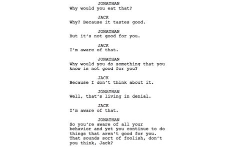 Image result for Dialogue Script Example