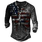 Men's T shirt Tee Henley Shirt Tee Vintage Retro Basic Shirt Graphic ...