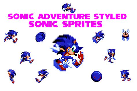 Sonic Adventure Styled Sonic Sprites Mod for Sonic the Hedgehog Forever ...