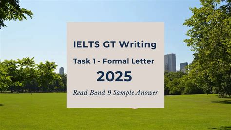 Recent IELTS GT Writing Task 1 - 2025