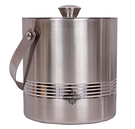 Pure Steel Lining Design Ice Bucket 1700 ML – Velan Store
