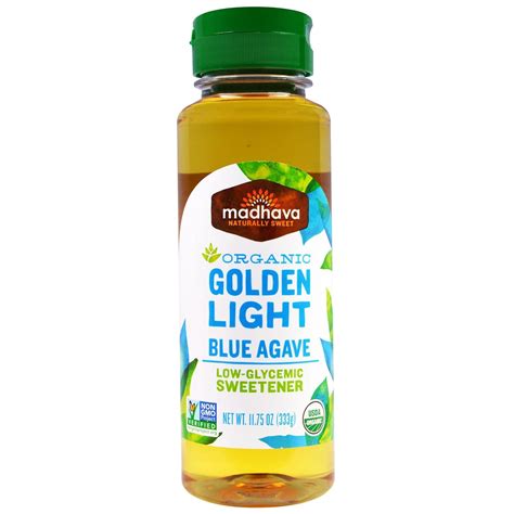Buy Madhava Natural Sweeteners, Organic Golden Light Blue Agave, Low ...