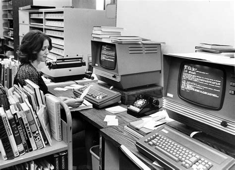 Image result for 70s Library Computer