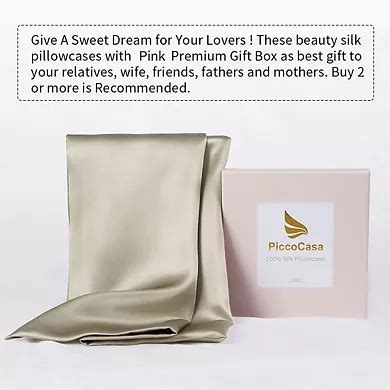 25 Momme Pillowcase Care For Hair and Skin Both Sides 100% Pure Silk ...