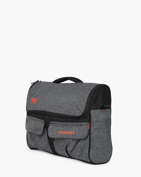 Buy Black Wildcraft Colourblock Messenger Bag with External Pouches | AJIO