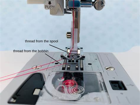 Image result for How to Thread a Sewing Machine Bottom Thread Bunching