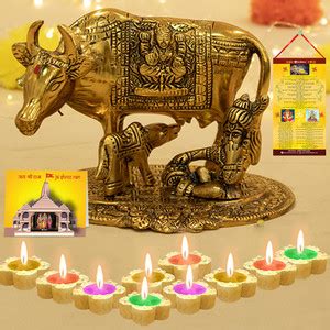 ARCHIES Ultimate Diwali Megapack With Kamdhenu Cow with Calf Vastu ...