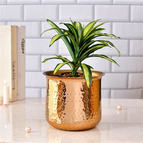 CraftVatika Metal Planter Pots Flower Vase Pots for Indoor Outdoor ...