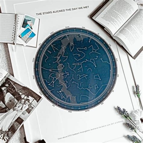 Wedding Star Maps, a memento of the most important day of your life ...