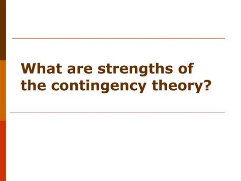 Image result for Characteristics of Contingency Theory