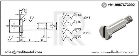DIN 923 Slotted Head Screw, DIN 923 Shoulder Screw, DIN 923 Flat Screw ...