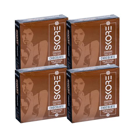 Skore Condoms Chocolate Flavoured (3 Condoms in 1 Pack)