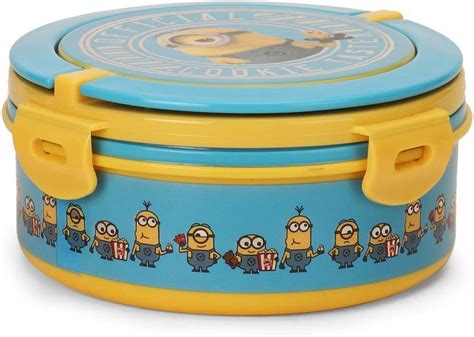 Flipkart.com | Minion Blue & Yellow Round Lunch Box 1 Containers Lunch ...