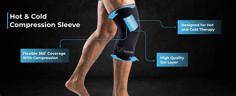 UpUrFit Hot & Cold Compression Sleeve | Ice-pack Wrap for Small Knees ...