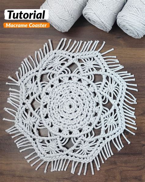 Making Macrame Coasters 的图像结果