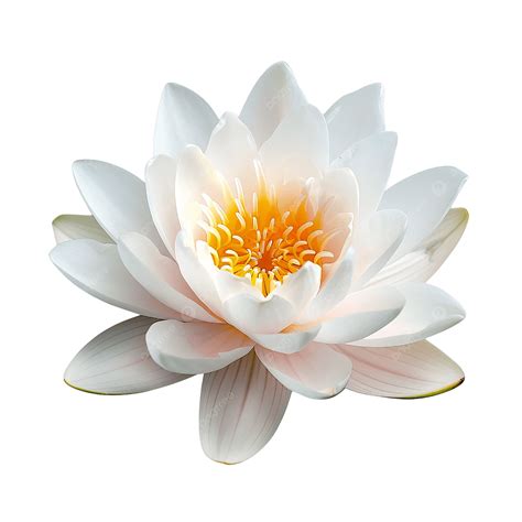 White Lotus Flowers In Water