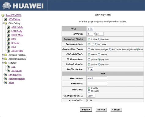 Huawei SmartAX MT800 (verde)