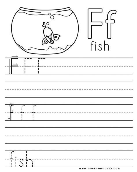 Letter F Worksheets