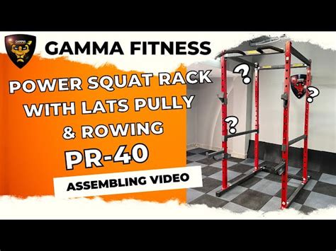Squat Racks - Gamma Fitness Power Squat Rack PR-40 with Lats Pull Down ...