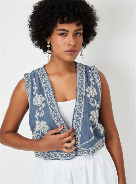 Buy Women Embroidered Waistcoat Online at just Rs. 799.0 ...