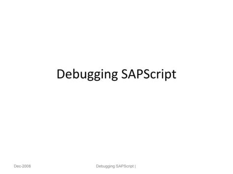 Image result for SAP Scripts Debugging