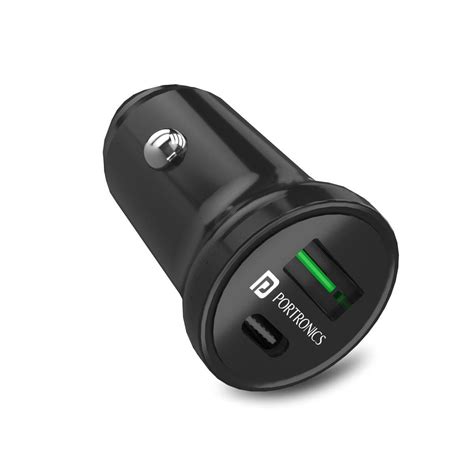Buy Portronics Car Power Mini Dual Port USB Car Charger