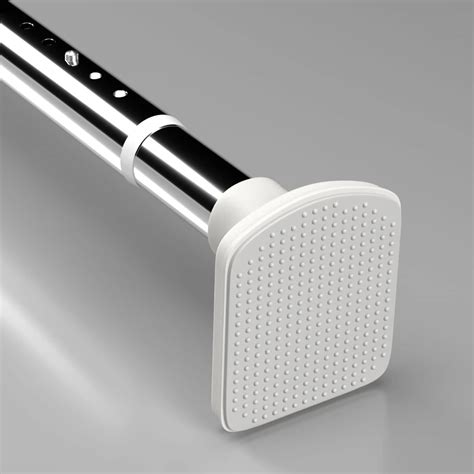 Snapklik.com : Oxdigi Tension Curtain Rods Adjustable Shower Curtain ...