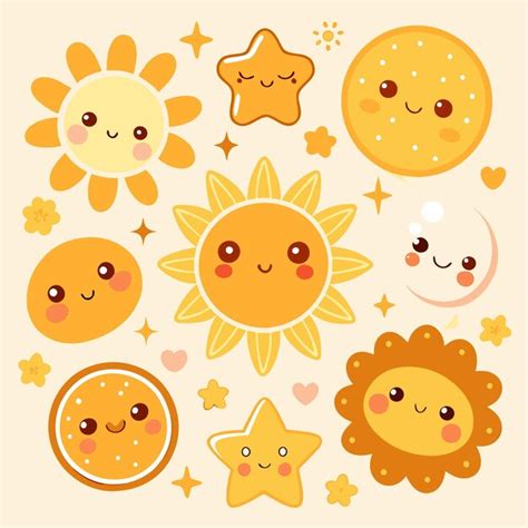 Cute starshaped stickers in pastel colors | Premium AI-generated vector