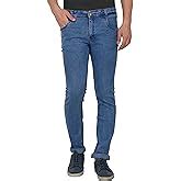 STUDIO NEXX Men's Basics Raw Blue Regular Fit Jeans|Stretchable Mid ...
