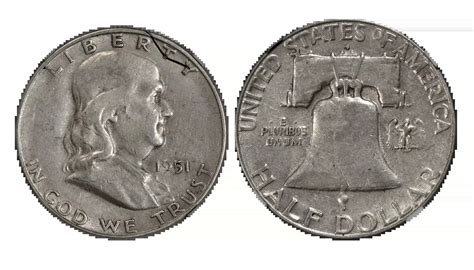 1951 Franklin Half Dollar Value, Silver Content & Mint Marks