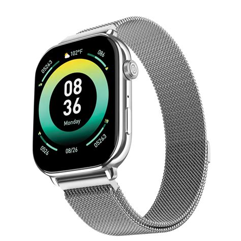 Noise ColorFit Pulse 4 Max Smartwatch - Silver Link : Amazon.in ...