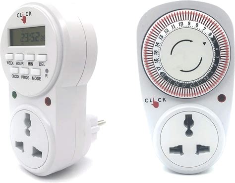 Click Solutions 3pin Indian Type Plastic Programmable Digital Timer ...