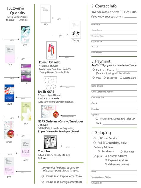 God’s Simple Plan of Salvation Order Form - Blank Fillable Template ...