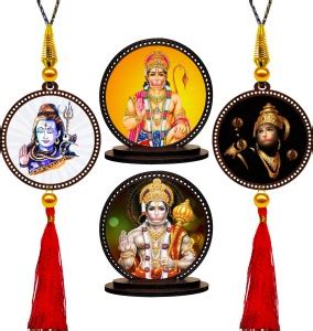 ClassiGiftz Lord Shiva & Hanuman Car Hanging & Car Dashboard Idol ...