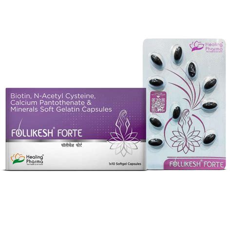 Follikesh Forte | Hair Fall Control Biotin Capsules for Strong Hair(10 ...