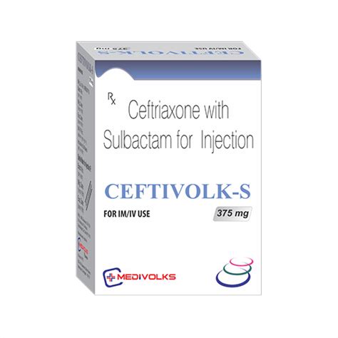 CEFTIVOLK-S 375mg Injection Medivolks Pharma