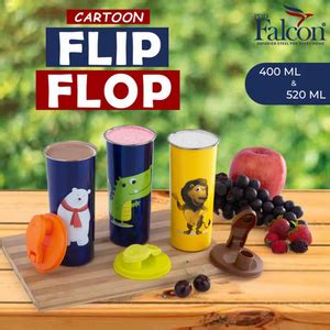 Buy Pdd Falcon Steel Flip Flop Lion Cartoon Tumbler - 400ml Online at ...